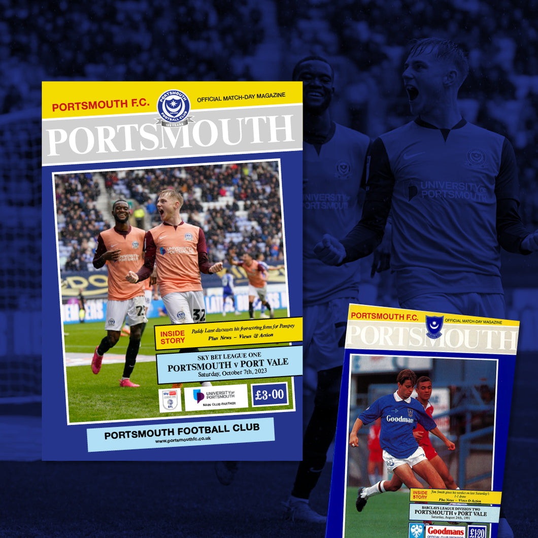 2023/24 Season - Pompey v Port Vale Programme