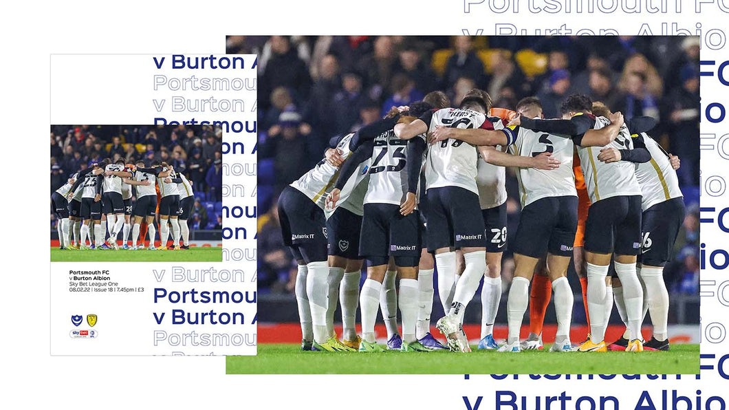 2021/22 Season - Pompey v Burton Programme