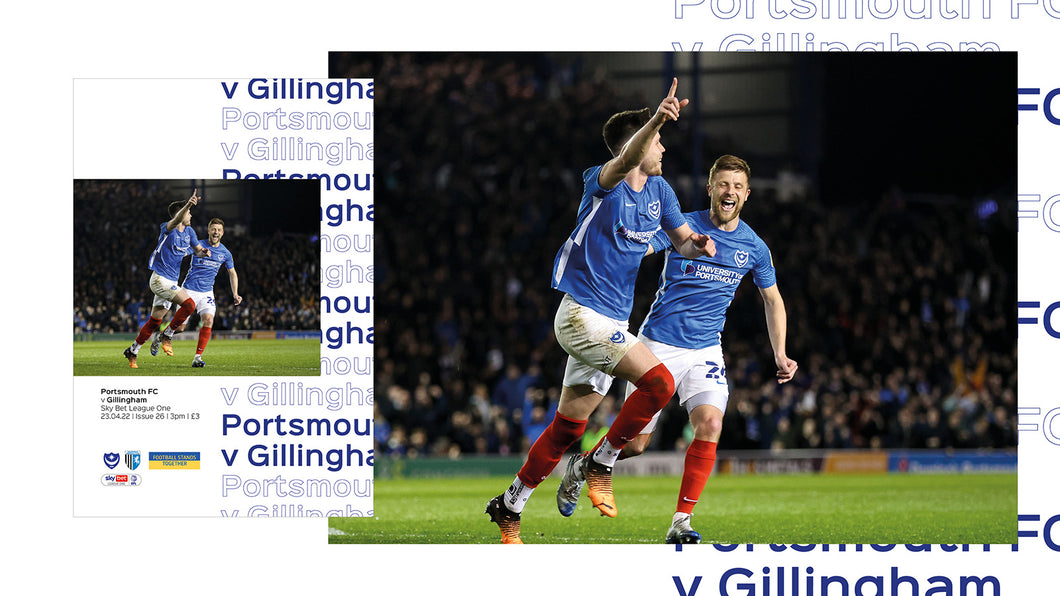 2021/22 Season - Pompey v Gillingham Programme