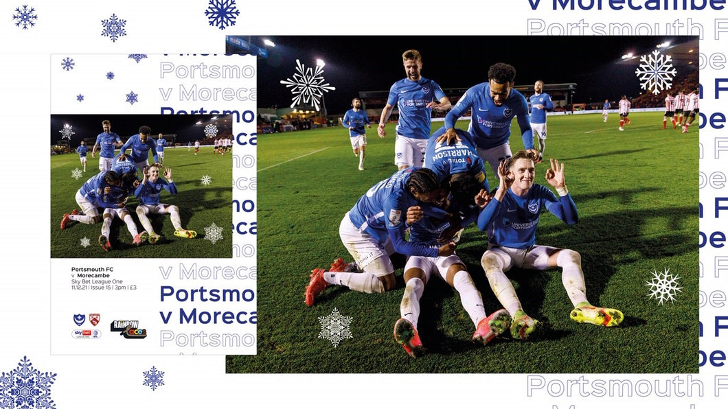 2021/22 Season Pompey v Morecambe Programme